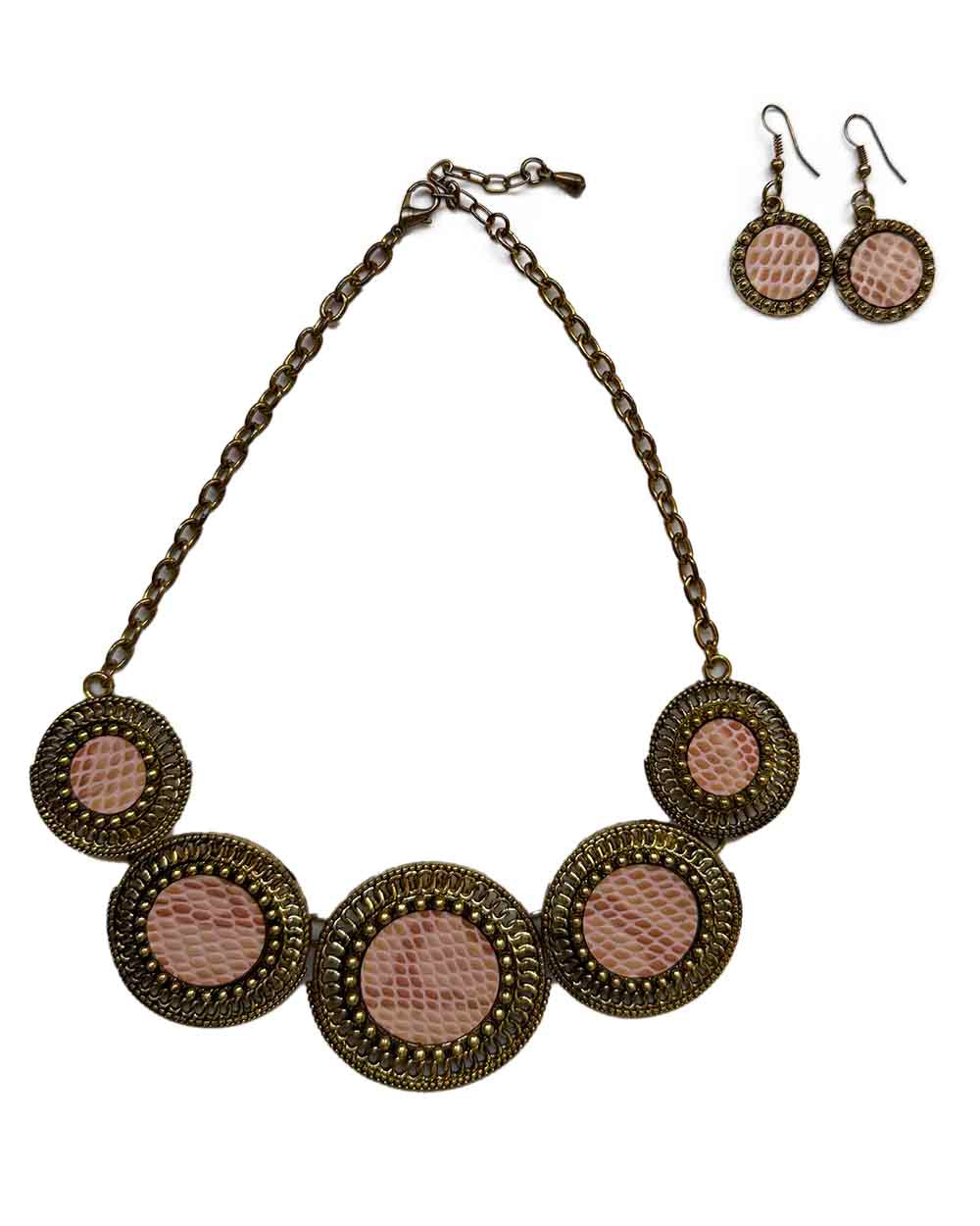 Collar y aretes - talla única